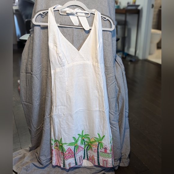 Lilly Pulitzer vintage embroidered halter dress, size 6 - Picture 1 of 6